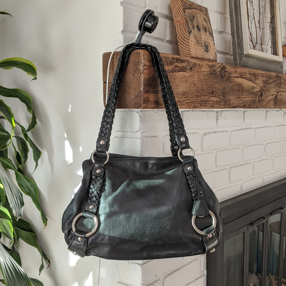 Banana Republic black leather purse